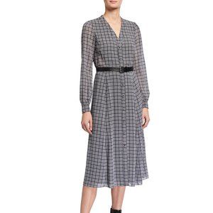 Michael Kors- Brand new belted gingham dress
